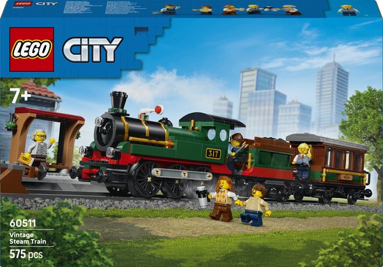 LEGO City Vintage Stoomtrein 60511 - beste lego sets sinterklaas 2026